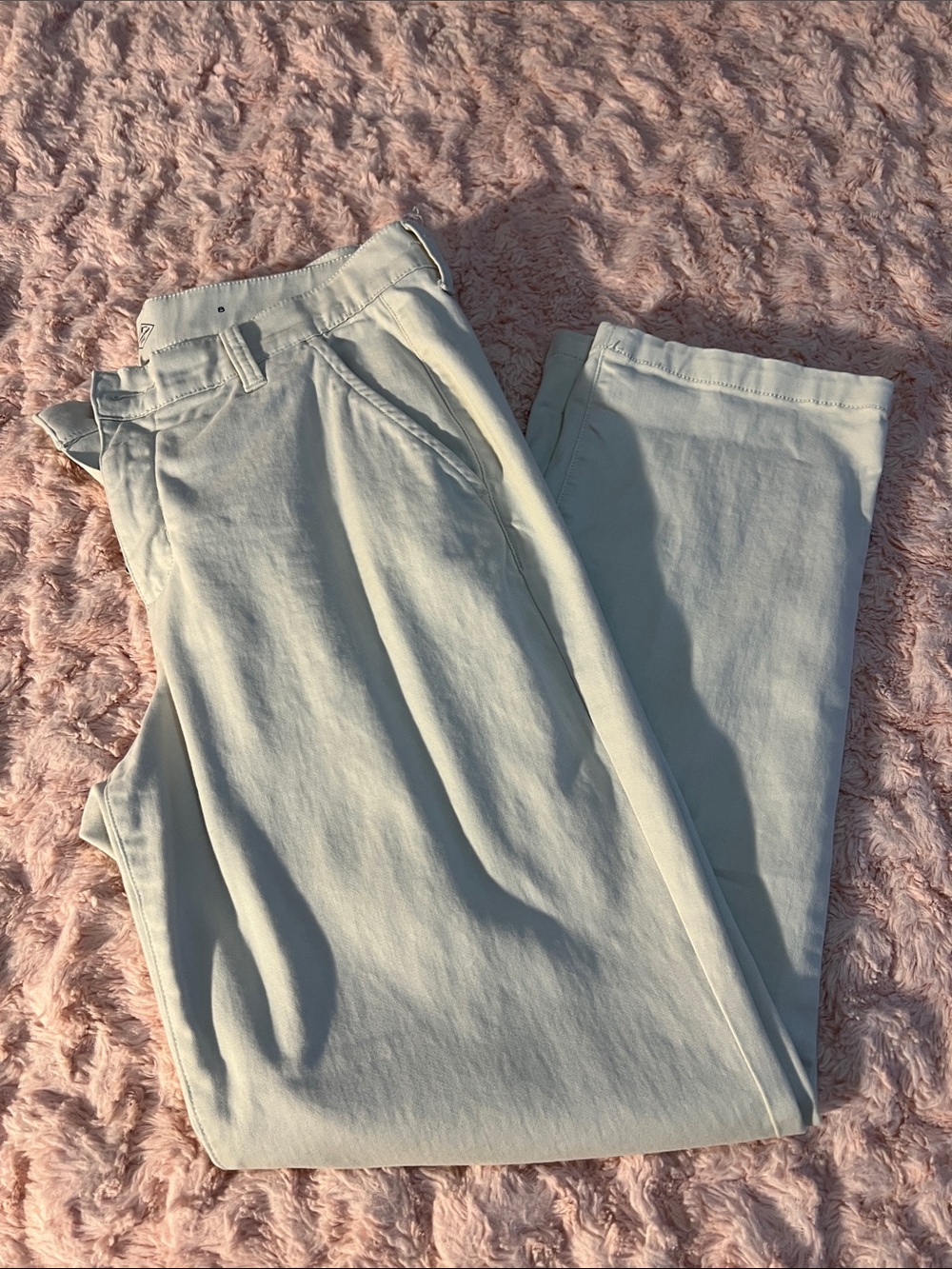 St. John's Bay Women's Straight Leg Pants in Beige